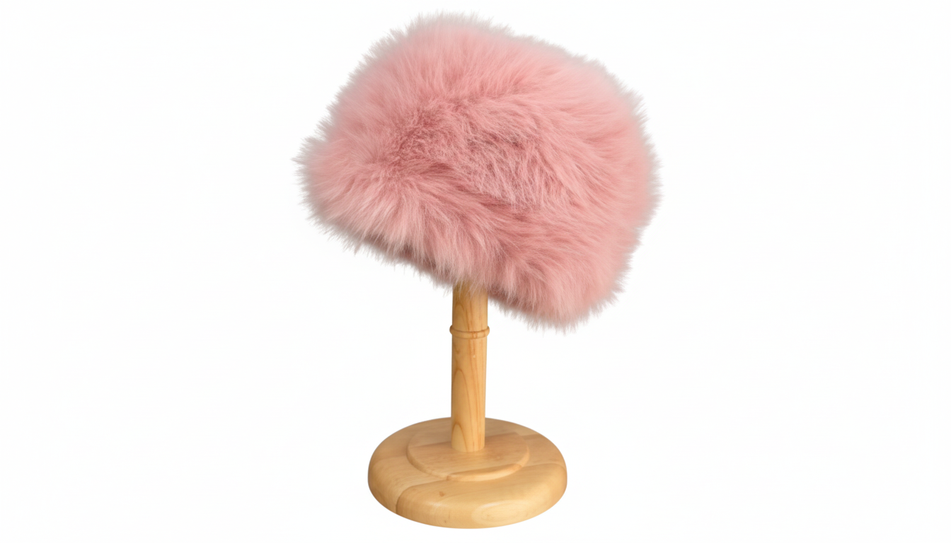 Ensemble Sac-Echarpe-Bonnet en fausse fourrure