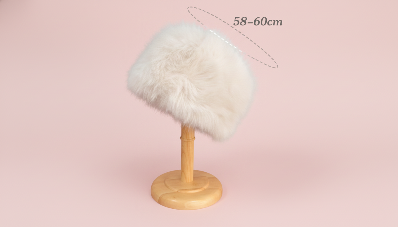 Ensemble Sac-Echarpe-Bonnet en fausse fourrure