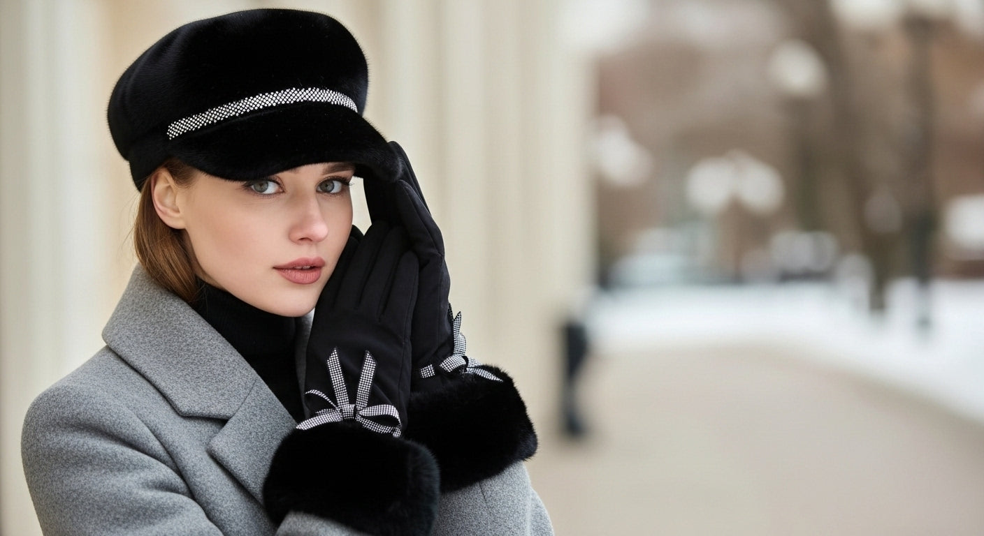 Casquette en fausse fourrure