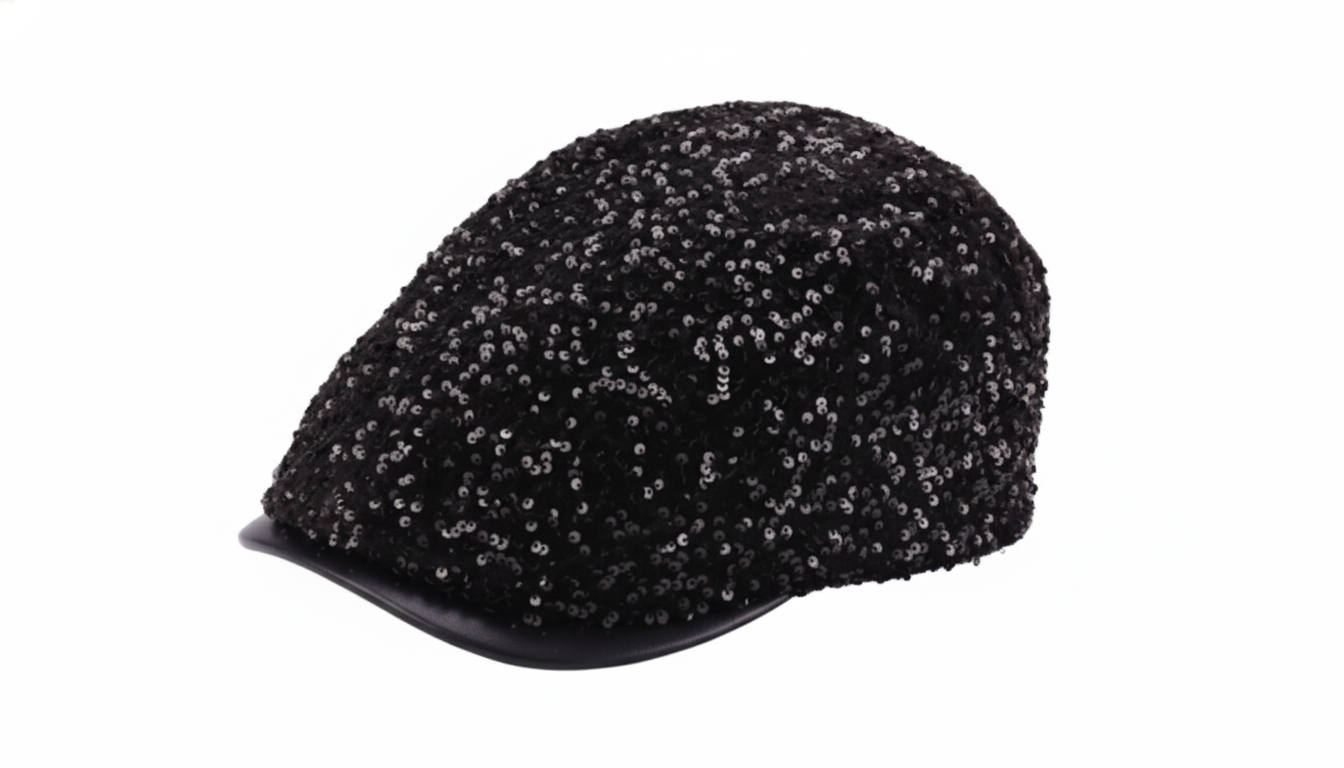 Casquette, chapeau de fête en sequins