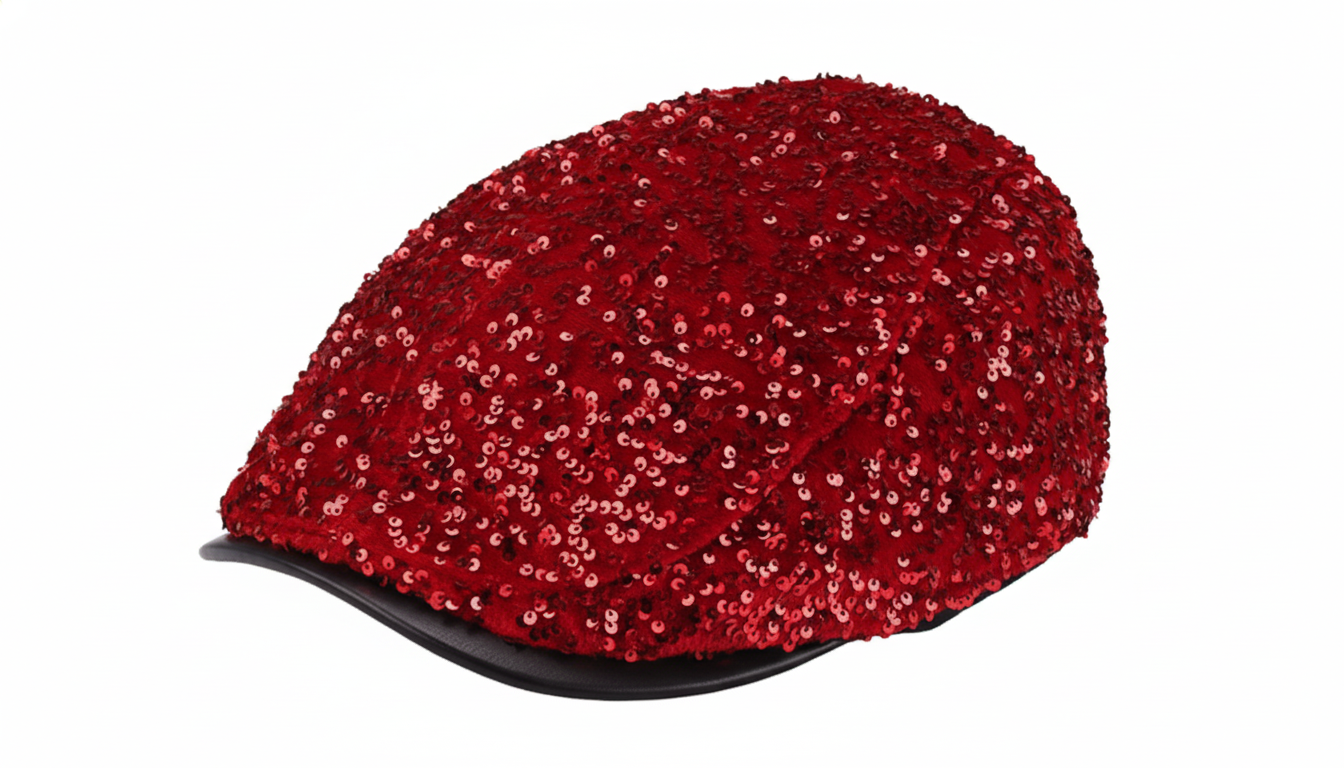 Casquette, chapeau de fête en sequins
