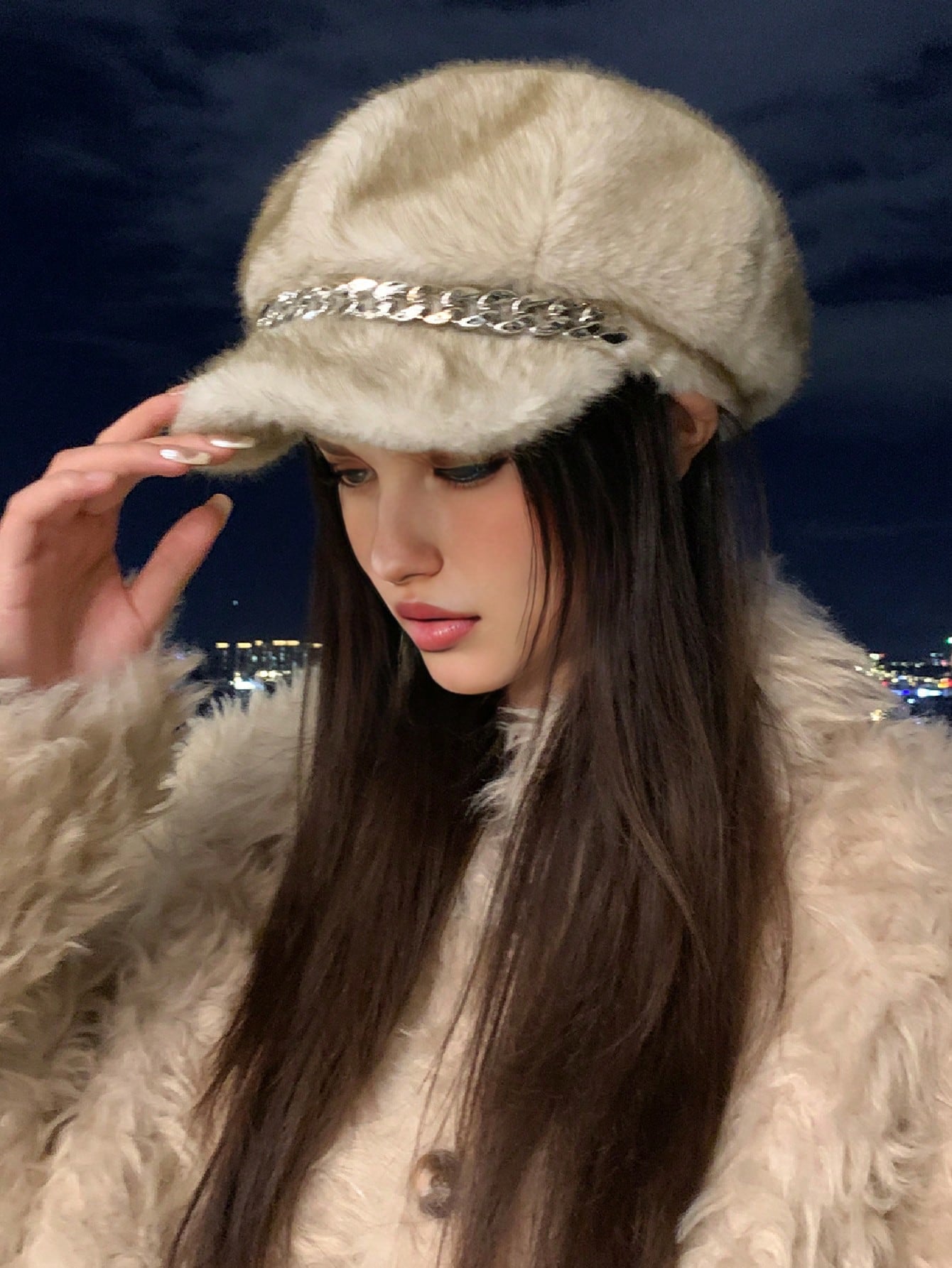 Casquette en fausse fourrure - La boutique son altesse