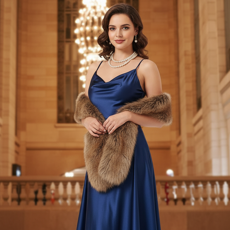 Châle en fausse Fourrure