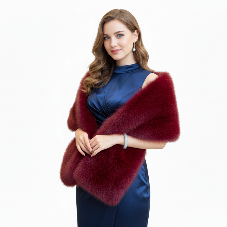 Châle Fourrure et Glamour
