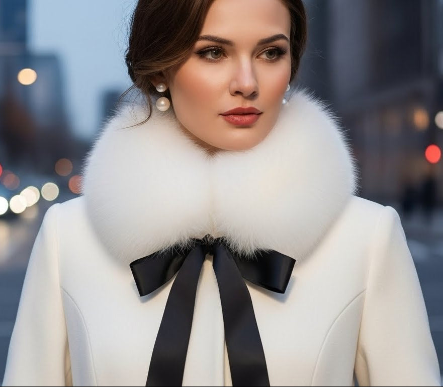 Col - Echarpe en "fourrure" pour femme