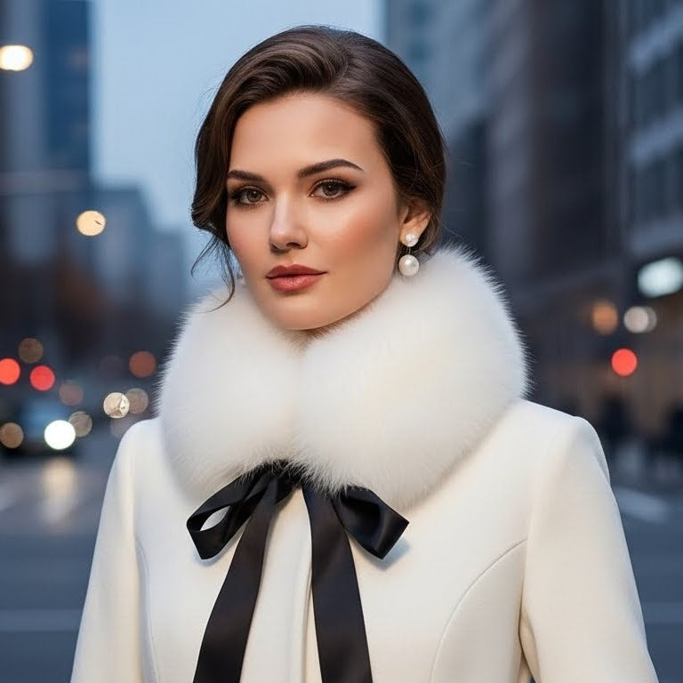 Col - Echarpe en "fourrure" pour femme