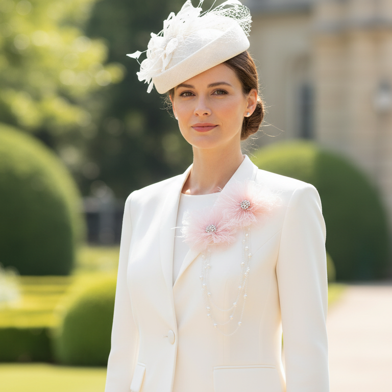 Double Broche  à perles pour femme