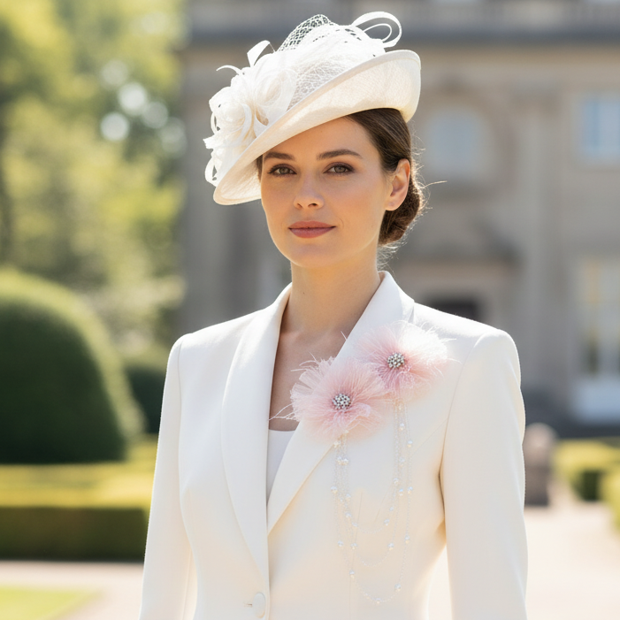 Double Broche  à perles pour femme