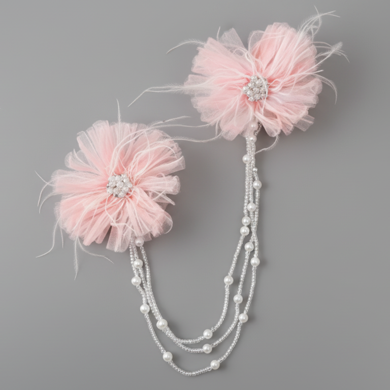 Double Broche  à perles pour femme