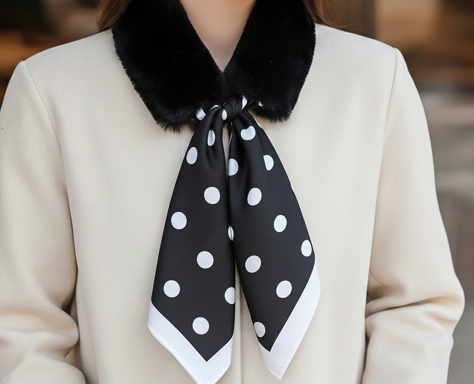 Echarpe- Col  fourrure et foulard