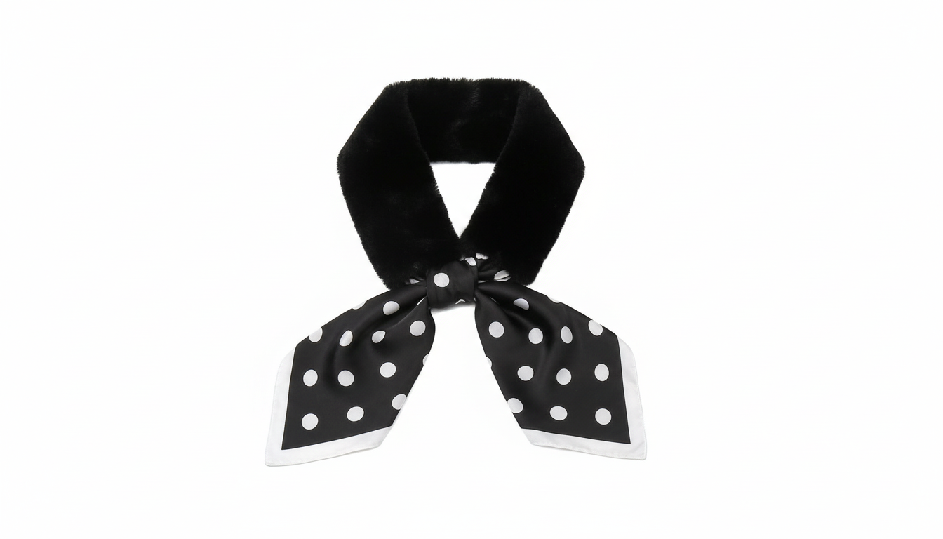 Echarpe- Col  fourrure et foulard