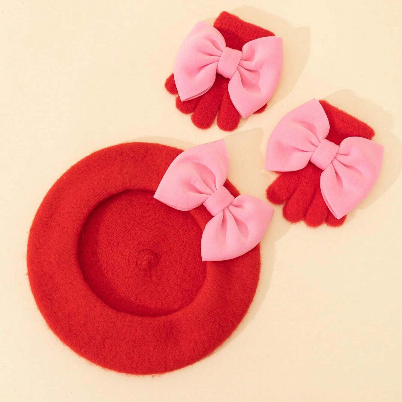 Ensemble Béret + Gants pour enfants - La boutique son altesse