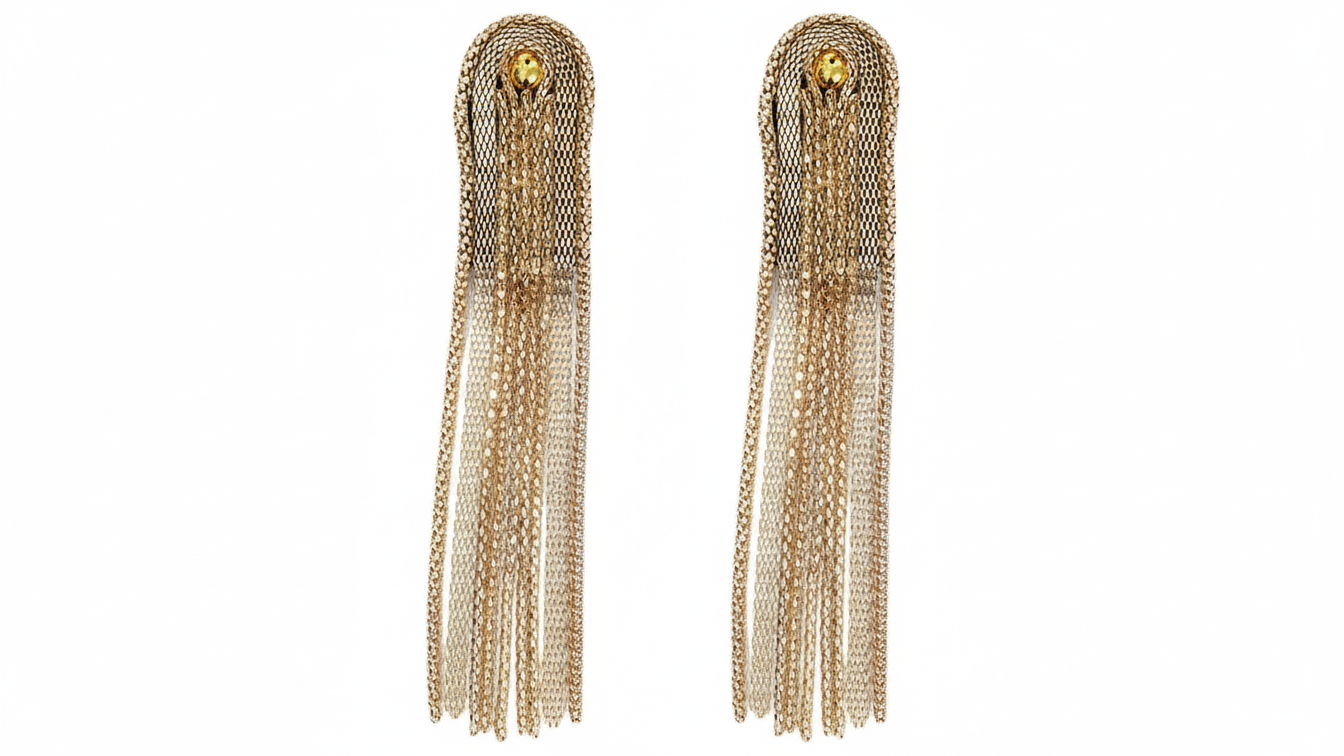 Broches d'épaule luxueuses à pampilles