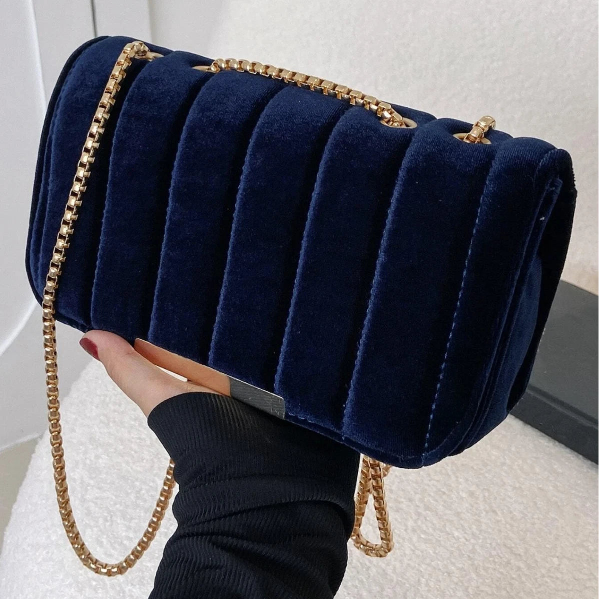 Sac à main velours - La boutique son altesse