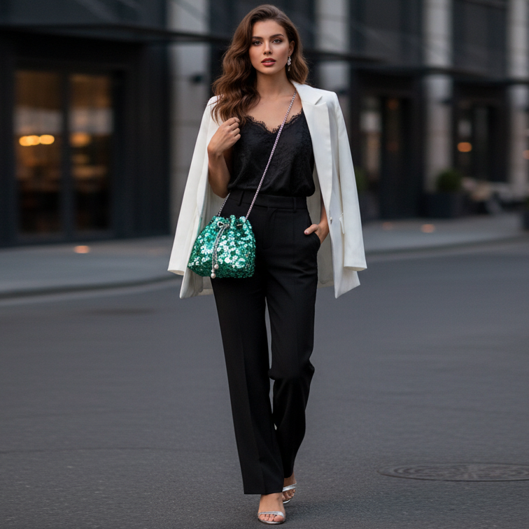 Sac à main à sequins